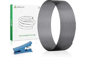 Creality Original PTFE-teflonslang med lågt motstånd i stjärnform, 4 m, FDM 3D-skrivar-uppgradering PTFE-slang Teflon-reservd
