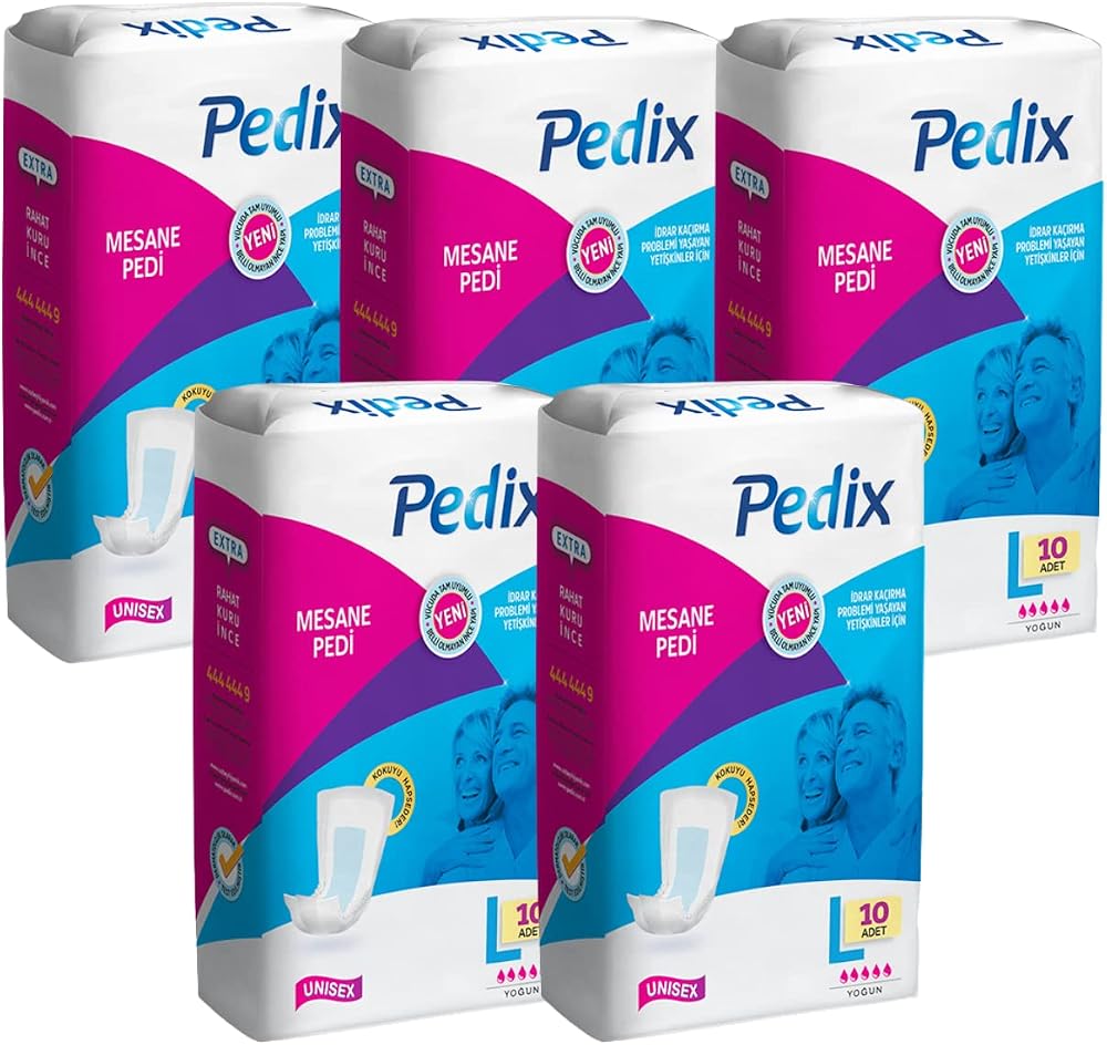 PEDİX MESANE PEDİ UNISEX BÜYÜK BOY LARGE (L) 50 ADET