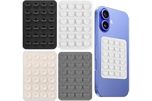 SUNNIFLY 4 Pièces Ventouse Téléphone Portable, Coque Ventouse pour Téléphone Portable,Détachable avec Support Adhésif，Convient à Tous Les Modèles de Téléphones Portables