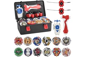 IXYHKB Bey Burst Turbo Blade Set, Metal Fusion Battle Spinner with Launcher, Bey Battle Gyro, Beyblade Burst Starter Set, Bey Arena Blade Burst Turbo Set, Gift for Children from 6 Years