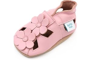 Dotty Fish Scarpine in Pelle Morbida Prima Infanzia. Sandali antiscivolo. 0-6 Mesi - 3-4 Anni