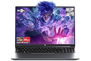 ‎TIVIQUE Tivique Gaming Laptop,Ryzen 7 7735HS,Bis zu 4,8 GHz,16GB Ram DDR5 4800MHz 512GB SSD,16 Zoll FHD Display Laptop,Gaming Notebook mit beleuchteter Tastatur,WiFi-6,Metallgehäuse