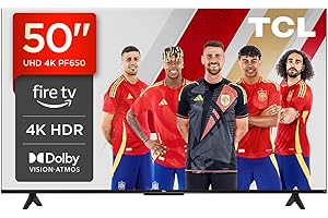 TCL 50PF650, 50" 4K UHD Smart TV, Fire TV (Dolby Vision, Dolby Atmos, DTS, HDR 10, Alexa Integrado, Airplay2, Miracast)