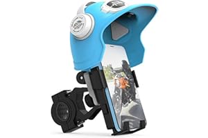 Namenand Supporto Telefono Bicicletta con Parasole per casco porta cellulare Bici, impermeabile Supporto Telefono Motociclo compatibile con la maggior parte dei modelli di cellulare clip per cellulare