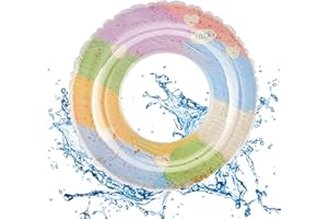 Oziral Fotelik basenowy dla niemowląt od 6 miesięcy do 3 lat, kółko do kąpieli, pływak, zabawki do pływania dla niemowląt z dwoma uchwytami