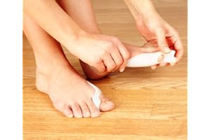 1 Paar Zehenspreizer gegen Hallux Valgus aus Silikon Gel, zur Vorbeugung, Therapie, Bunion mit BLISSANY Orgnza Beutel zur Aufbewahrung.