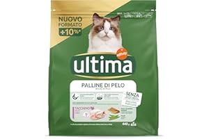 Ultima Katzenfutter zur Vermeidung von Haarbällen, 440 g (Verpackung kann variieren)