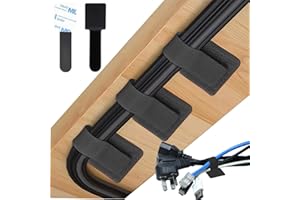 MHwan 50 Raccogli Cavi Adesivi, Fermacavi Adesivi Portatile, Facile da Installare e Rimuovere, Riutilizzabile, Morbido e Anticollisione, può Fissare Cavi, Corde Luminose, Cavi per Cuffie