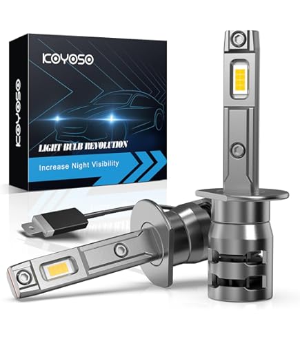 Kit Lampadine H7 LED KOYOSO 22000LM 6500K - Super Luminose Per Auto, 12V, Facili Da Installare