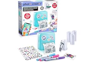 Canal Toys - Impresora Instantánea de Bolsillo Photo Creator Impresión Térmica, Azul - CLK 017