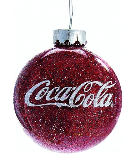 Kurt Adler 10.5in Coca-cola Santa Holding Two Six Packs Tablepiece In