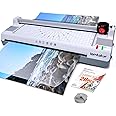 Laminating Machine with Laminated Sheets 20 Bags, A3 Laminating Machine, 7 in 1 Thermal Laminating Machine, Trimmer and Round Corner, Laminating Machine for Home, School and Office