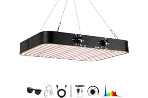 MEISHILE 2000w LED Lampe Horticole, Double Dimmable VEG BLOOM Double Mode Lampe De Culture, Lampe Horticole Spectre Complet, Lampe LED Horticole pour Tente de Culture, Hydroponique(Planche Quantique)