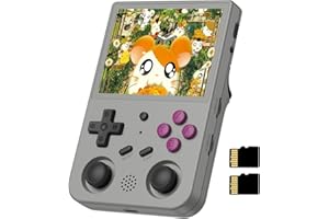 Anbernic RG353V Consoles de Jeux Portables , Dual OS Android 11 and Linux System Support 5G WiFi 4.2 Bluetooth Moonlight Streaming HDMI Output Built-in 64G SD Card 4452 Jeux