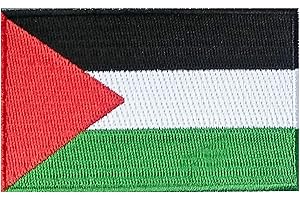INFANTRYPRO Patch Thermocollant Drapeau Palestine Ecusson Palestine Qualité A VIE ecusson thermocollant palestine à repasser/coudre Patch palestine badge gaza compatible Patch velcro palestine en bas