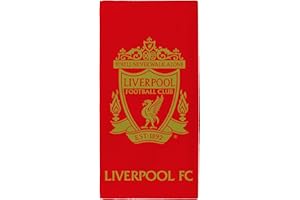 DREAMTEX Liverpool Football Club LFC Beach Bathroom Towel Red & Gold 70x140cm 100% Cotton