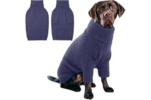 IECOii Maglione Dolcevita per Cani e Gatti, Caldo per Natale, Felpe per Chihuahua, Bulldog Francese, Labrador