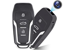 HGYGHO 64GB Mini Telecamera Chiave Auto, HD 1080P Portatile Piccole Videocamere di Sorveglianza, Microcamera di Sicurezza con Rilevamento del Movimento per la Casa e l'ufficio