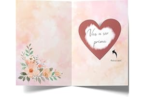 Cheerset Tarjeta Rasca Anunciar Embarazo Vas a ser Prima con sobre (Prima)