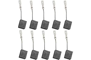 YINETTECH Lot de 5 Paires de Balais de Charbon pour Moteur 8 X 12,5 X 15 Mm Pièce de Rechange pour Balais de Moteur électrique Compatibles avec Metabo WE17-125/150 Quick