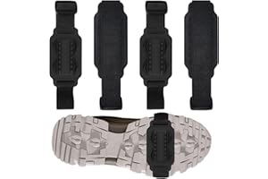 KIKVTER Anti Rutsch Schuhspikes, Spikes für Schuhe Schuhkrallen Spikes, Anti Rutsch Sohlen Schuhkrallen Schnee, Regulierbare Schnur für den Winter Schnee und Eisgang, Wandern Spazieren Hiking Walking