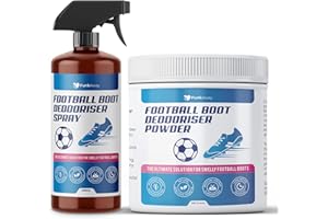 FUNKAWAY Football Boot Deodoriser Spray & Powder Twin Set (200ml + 100g) | Odour Eliminator & Moisture Absorber for Smelly Football Boots, Trainers & Sports Gear | Essential Oils | Long-Lasting Freshness