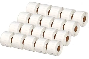 Printing Saver 20x 99012 36 x 89 mm Compatibili Rotoli Etichette adesive (260 Etichette/Rotolo) per Dymo LabelWriter 310 320 330 4XL 400 450 Turbo/Twin Turbo/Duo & Seiko SLP etichettatrici