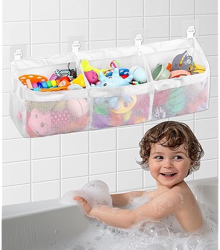 Badewannenspielzeug Aufbewahrung Netz - Hngeorganizer Mit Klebehaken  Badespielzeug Tasche