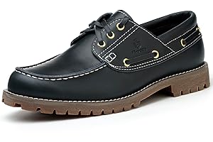 SL-Saint Hecho a Mano Hombre Clásico Barco Zapatos Moc Toe Náuticos Cordones Piel Plena Flor Cómodo Moda