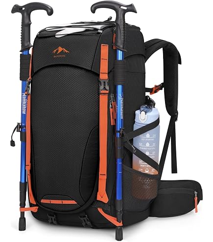 Aceshop 60L zaino da trekking, zaino da campeggio leggero e traspirante