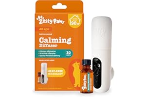 Zesty Paws Cat Calming Plug-In Diffuser Kit | Supports Calmness, Composure and Relaxation, Stress-related Behaviours | Mimics Feline Pheromones | For Cats & Kittens | Orchid Scent