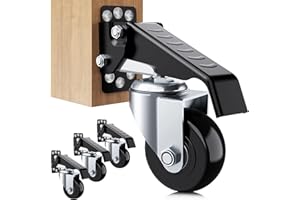 SOLEJAZZ Juego de ruedas retráctiles de 330 kg para bancos de trabajo