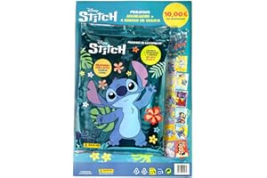Panini Megapack Stitch, Incluye Archivador con 4 Sobres con 24 Cards Coleccionables para Niños y Niñas, Cromos Coleccionables, Regalo, Cumpleaños