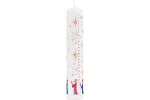 Alison Gardiner Christmas Advent Candle 'Wise Men' Wax Pillar 50 Hours Burn Time