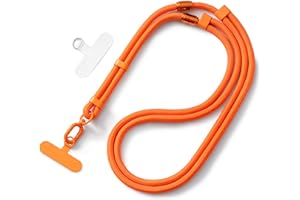 MORSUNBELA Cordon Telephone Portable, 3 en 1 Réglable Tour de Cou Telephone Portable ou Cordon Téléphone (17 à 80 cm), Compatible avec les Coques de Téléphone, pour le Quotidien, Voyages