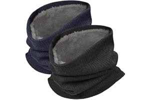 heekpek Unisex Calentador de Cuello Invierno Bufanda de Punto Bufanda Tubular Hombre Braga Cuello Hombre Mujer Motocicleta Ciclismo Máscara Tubo Bufanda Loop