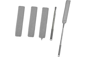Eyeleaf 4 Pezzi Spolverino Telescopico con Panno Spolverino per Polvere Allungabile Cattura Polvere per Spazi Angusti