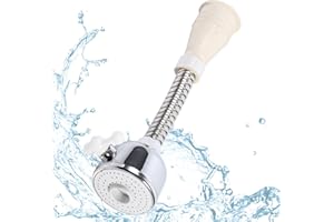 YOWMINA Rallonge Robinet Cuisine, Economiseur D'eau pour Robinet, Aérateur de Robinet, Robinet d'eau Pivotante à 360° pour Accessoires de Salle de Bain et de Cuisine