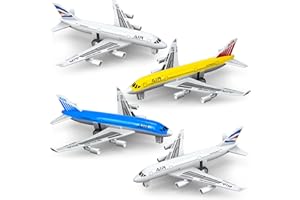 Tcvents Airplane Toys, Metal Plane Pull Back Airplane Toys for 3 4 5 6 Years Old Boys Girls, Die Cast Aircraft Plane Models, Kids' Play Vehicles Aeroplane Airplanes for Kids Birthday Gifts