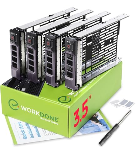 Caddie Disque Dur 3.5 Pouces Pour Serveur Dell PowerEdge R240 R740 Etc. - Plateau Baie 14e Génération Avec Vis