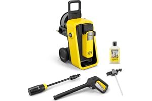 Kärcher högtryckstvätt K 5 Comfort Premium, tryck: 145 bar, flödeshastighet: 500 l/h, yta: 40 m²/h, vikt: 18,2 kg, extra flexibel högtrycksslang, slangvinda, 4-in-1 Multi Jet