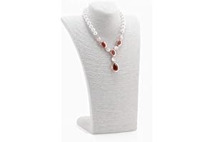 Love de La Vie Hemp Rope Jewellery Display Stand Holder Necklace Stand Organizer Necklace Bust Display Big Size (White)