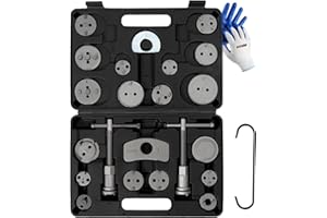 ATPEAM Bremskolbenrücksteller Set 25tlg, Universelles Bremsen Rückstellwerkzeug für Auto, LKW, Motorrad, KFZ, Bremskolben Rücksteller für Bremssattel und Bremszylinder, Bremskolbenrücksteller Auto