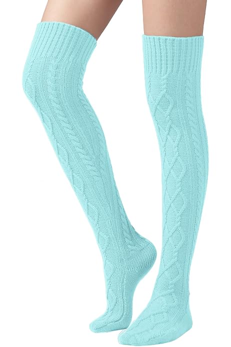 Chaussettes Hautes En Polaire Coral LittleForBig - Lot De 2, Rayures Animaux, Longueur 55-80 Cm - Mignon Et Confortable