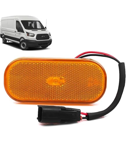 Luci LED Laterali Per Tettuccio Ford Transit Mk6/Mk7 (2000-2014), Lato Passeggero, Trasparenti, 3C16-15K490-AA