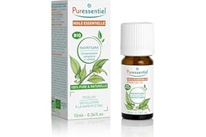 Puressentiel – Huile Essentielle Ravintsara BIO – Contribue à la défense antivirale – 100% pure et naturelle – HEBDD – Cinnamomum camphora cineoliferum – 10 ml