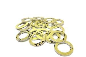 KKM SEALS KKMSEALS Aramidfaser Dichtungsringe Set Sanitär - Wasserhahn Dichtung 1/2" - Flachdichtung Gummi - Dichtungen Isolierung - Dichtungsring - Dichtungsset (25 Stück, 18,5x11x2mm)