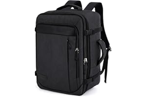 TAN.TOMI Handgepäck Rucksack, Reiserucksack Handgepäck Flugzeug, 51x37x18 Reiserucksack Erweiterbar Rucksack Männer Frauen für Flugzeug Reisen Outdoor Tagesrucksack