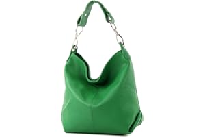 modamoda de - T168 - ital. Schultertasche Henkeltasche aus Leder