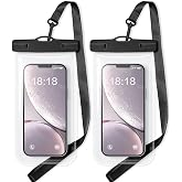 Criyar 1/2 Paket Su Ge&ccedil;irmez Telefon Kılıfı iPhone 17 16 15 Pro Max ve Galaxy S24+/S23 ile Uyumlu 7 in&ccedil; Kordonlu Su Ge&ccedil;irmez 